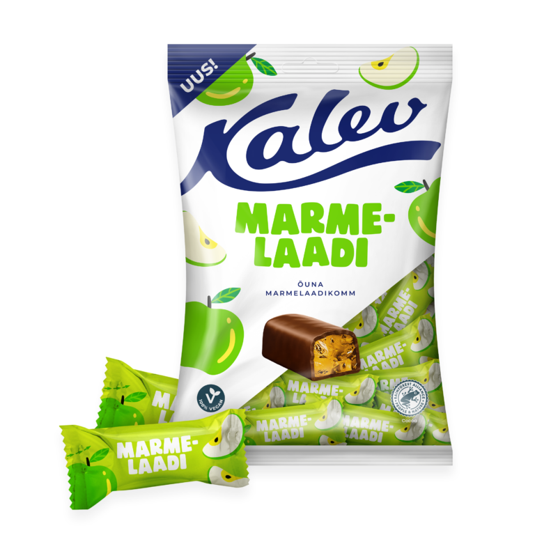 Kalev õuna marmelaadikommid 175g P