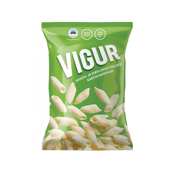 Vigur kartulikrõpsud juustu ja sibulaga 90g