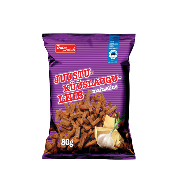 Balsnack Juustu-küüslaugumaitselised leivad 80g