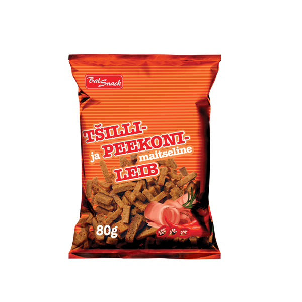 Balsnack Tšilli-peekonimaitselised leivad 80g