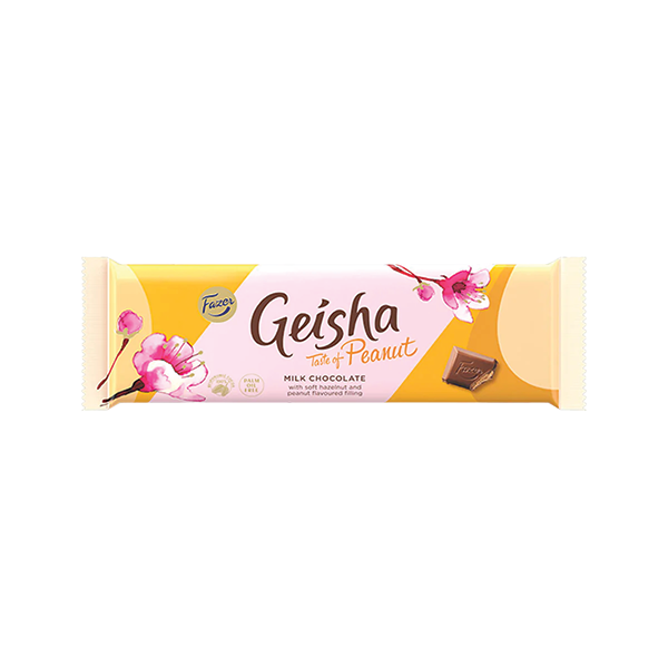 Geisha piimašokolaad maapähklimaitselise pähklikreemitäidisega 100g P