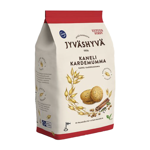 Jyväshyvä küpsised kardemoni ja kaneeli 320g