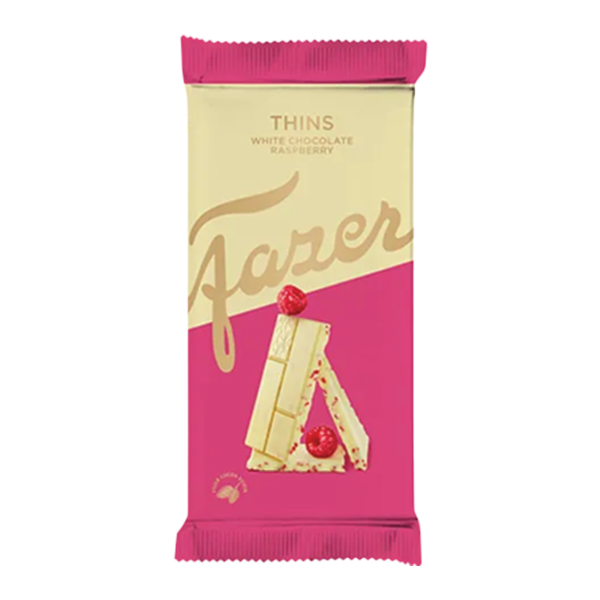 Karl Fazer Thins valge šokolaad vaarikaga 95g