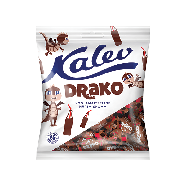 Kalev Drako koolamaitselised närimiskommid 110g P