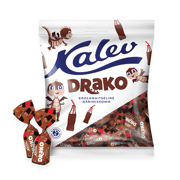 Kalev Drako koolamaitselised närimiskommid 110g P