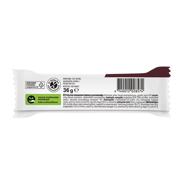 Kalev Kirju koer kakaobatoon küpsise ja marmelaadiga 36g