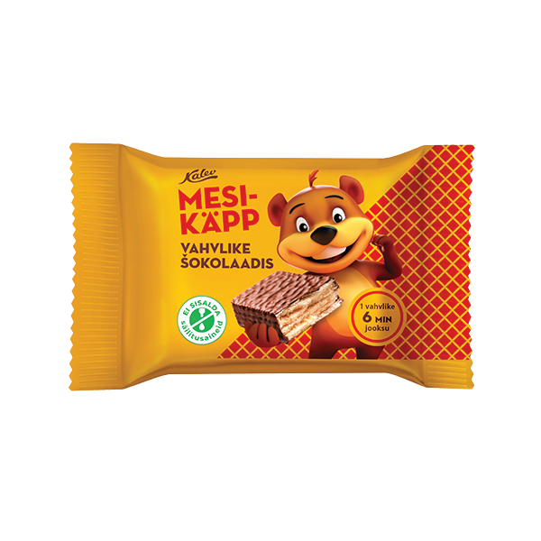 Mesikäpp vahvlike šokolaadis 40g P