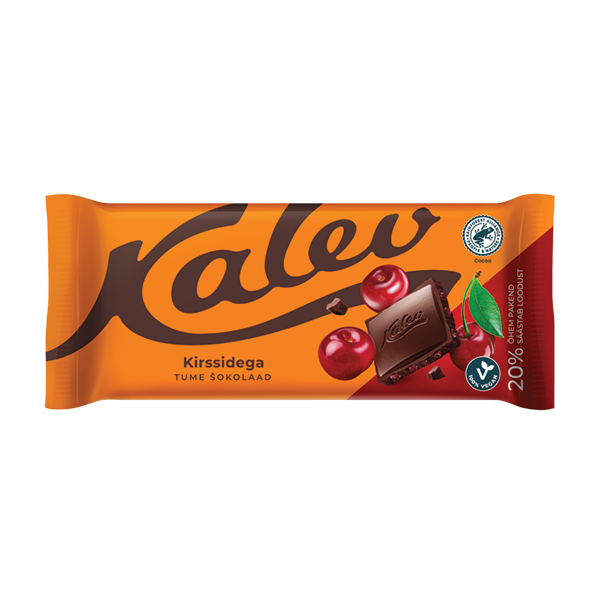 Kalev tume šokolaad kirsiga 100g
