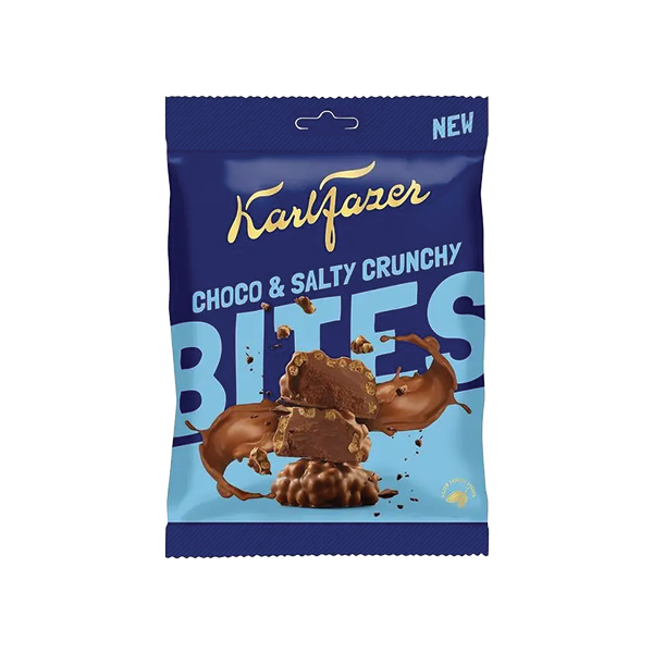 Karl Fazer Choco & Salty Crunchy Bites 94g