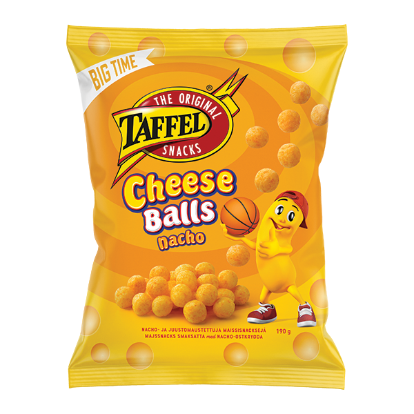 Taffel Cheese Balls Nacho maisisnäkid 190g