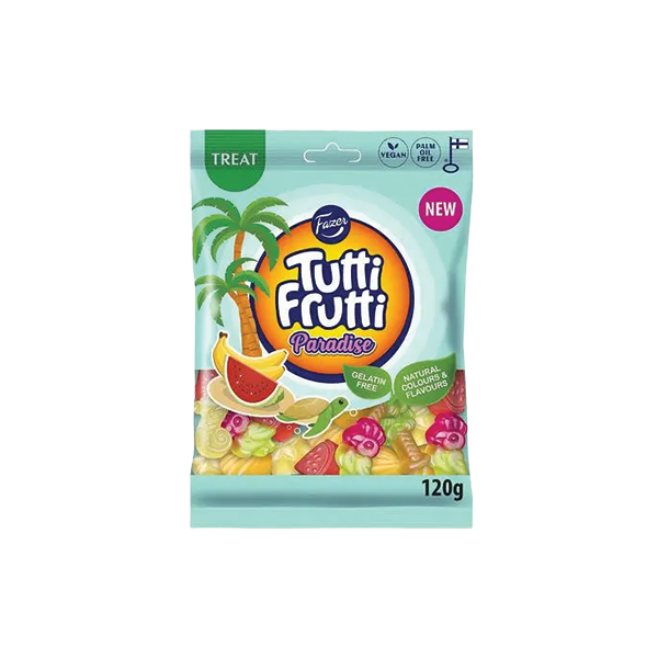 Tutti Frutti Paradise kommikott 120g