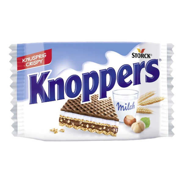 Vahvel piima-pähklikreemiga Knoppers 25g P