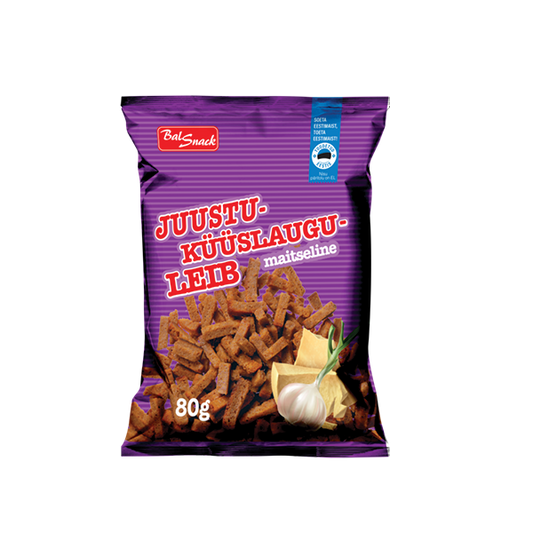 Balsnack Juustu-küüslaugumaitselised leivad 80g