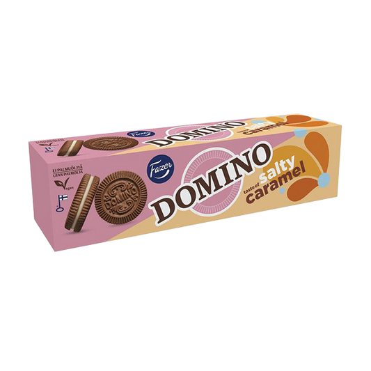 Domino soolakaramellimaitselise täidisega kakaoküpsised 175g