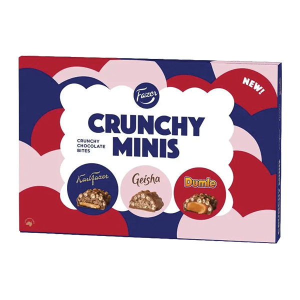 Fazer Crunchy Minis pralineede assortii 148g