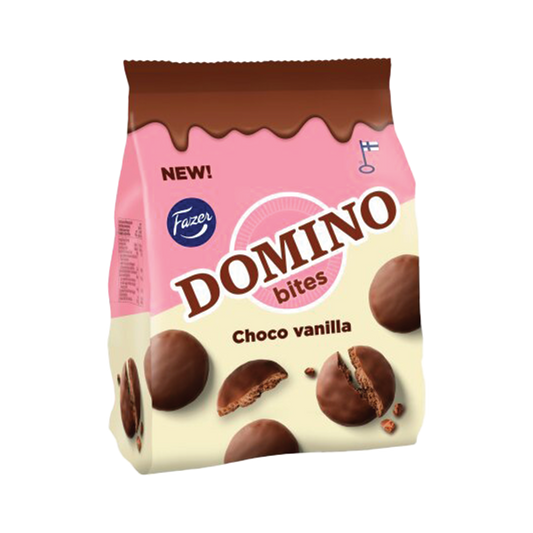 Fazer Domino Kakaoküpsised vanilje 185g