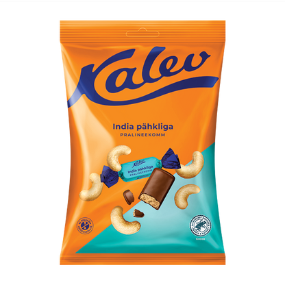 Kalev pralineekommid india pähkliga 175g P