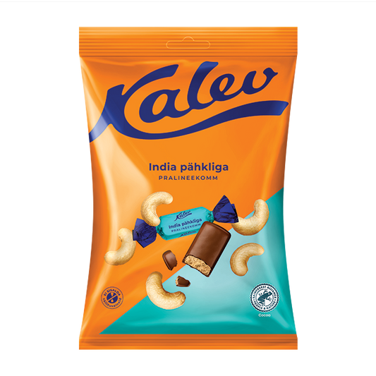 Kalev pralineekommid india pähkliga 175g P