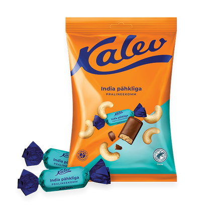 Kalev pralineekommid india pähkliga 175g P