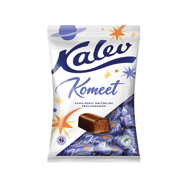 Kalev Komeet kama-kohvi maitseline pralineekomm 175g