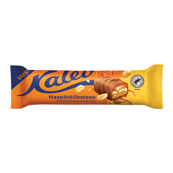 Kalev maapähklibatoon karamelliga piimašokolaadis 50g P