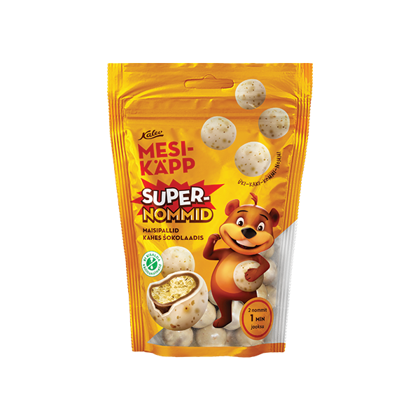 Mesikäpp Supernommid maisipallid kahes šokolaadis 90g
