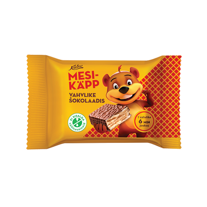 Mesikäpp vahvlike šokolaadis 40g P