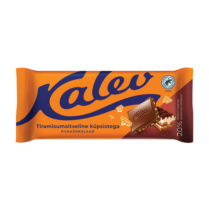 Kalev tiramisumaitseline piimašokolaad küpsisega 100g P