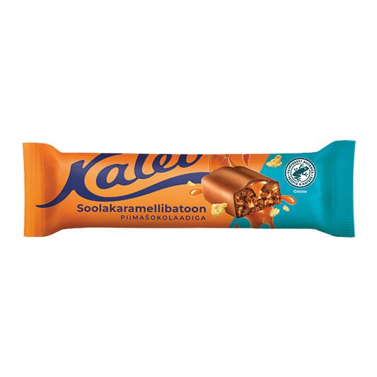 Kalev soolakaramelli batoon piimašokolaadis 40g P