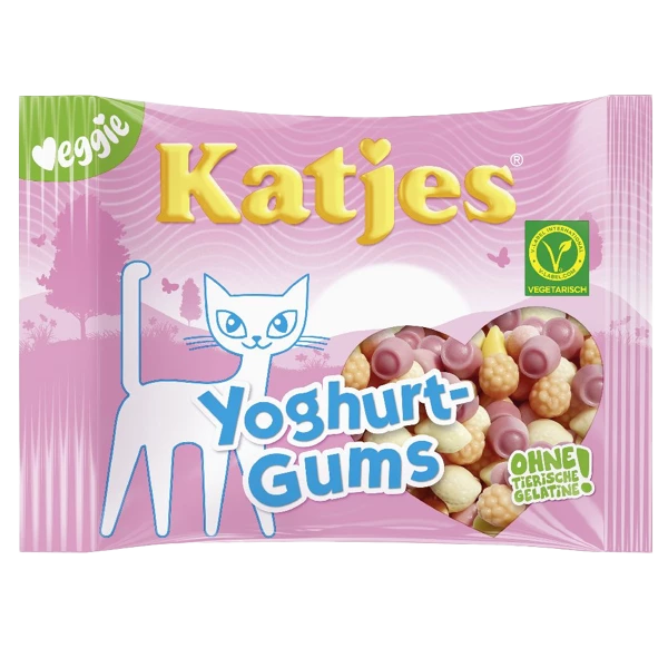 Katjes kummikommid Yoghurt Gums 175g