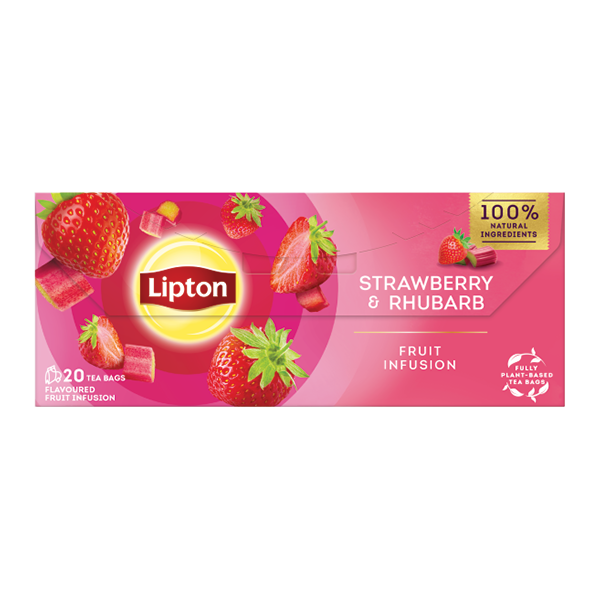 Lipton Maasika-rabarberi tee 32g
