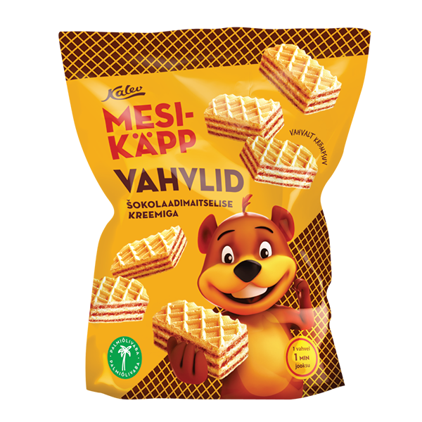 Mesikäpp šokolaadimaitselise kreemiga vahvlid 250g