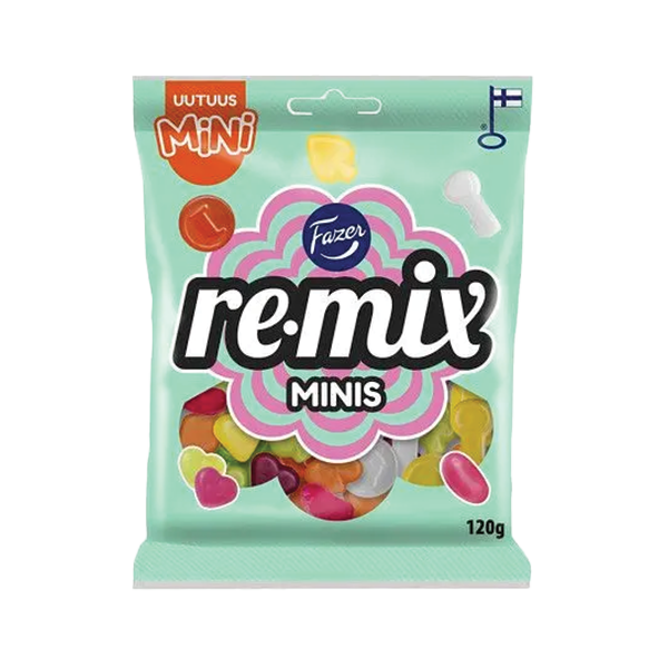 Fazer Remix Minis kummikommid 120g