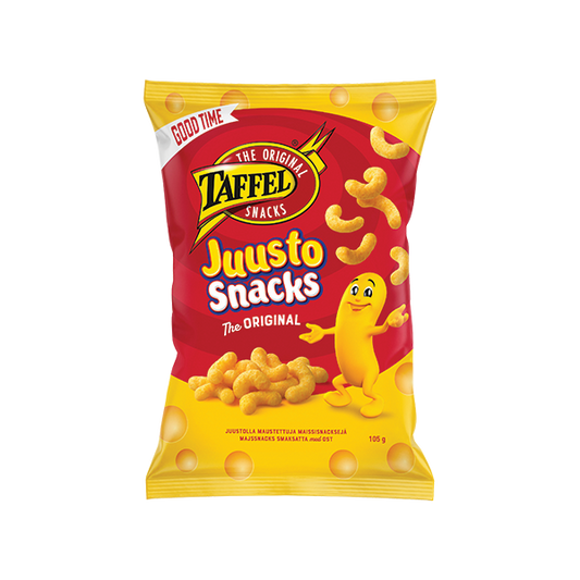 Taffel Juustosnacks juustumaitselised maisisnäkid 105g P