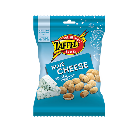 Taffel sinihallitusjuustumaitselised kaetud maapähklid 140g